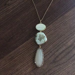 Ann Taylor Loft Crystal Long Necklace